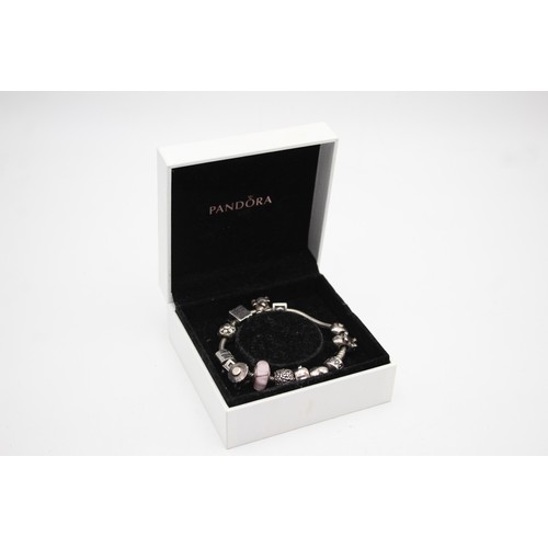 606 - .925 Pandora Bracelet With Charms (62g)