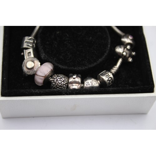 606 - .925 Pandora Bracelet With Charms (62g)