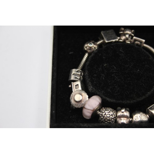 606 - .925 Pandora Bracelet With Charms (62g)