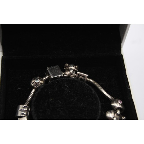 606 - .925 Pandora Bracelet With Charms (62g)