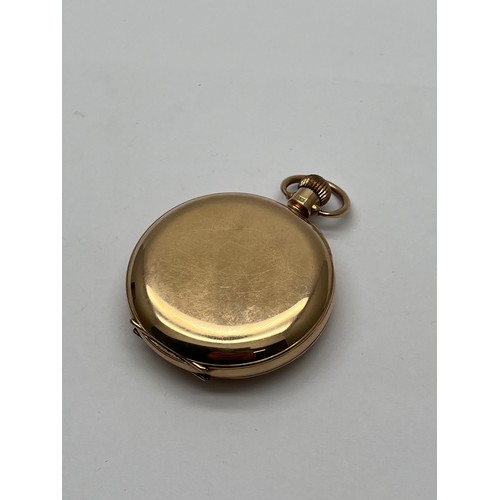 65B - GENTS 9ct GOLD HALF HUNTER POCKET WATCH BY 'ROLEX'
50mm CASE DIAMETER - HAND WOUND 17 JEWEL MOVEMENT... 