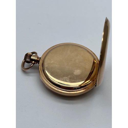 65B - GENTS 9ct GOLD HALF HUNTER POCKET WATCH BY 'ROLEX'
50mm CASE DIAMETER - HAND WOUND 17 JEWEL MOVEMENT... 