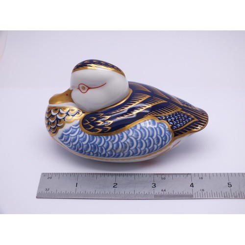 209 - ROYAL CROWN DERBY DUCK GOLD STOPPER