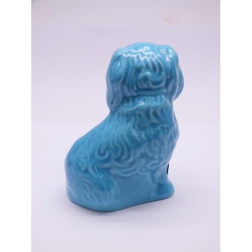 223 - RARE BLUE GLAZED SPANIEL DOG BESWICK