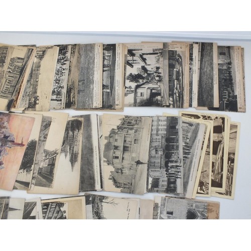 283 - LARGE LOT (80+) POSTCARDS PLACES IN FRANCE CIRCA WWI AND JUST AFTER