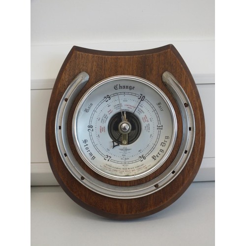 391 - HORSE SHOE BAROMETER