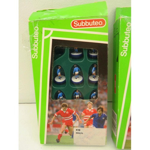 247 - THREE BOXED SUBBUTEO FOOTBALL TEAMS