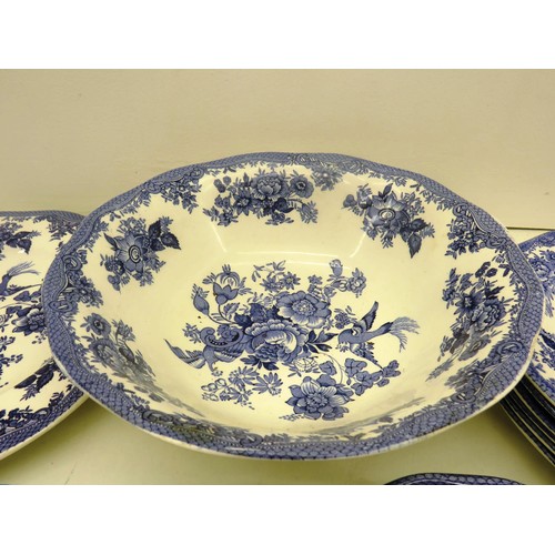 235 - ENOCH WEDGEWOOD TEA SERVICE BLUE FLOWER PATTERN