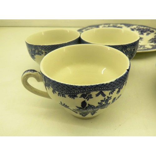 235 - ENOCH WEDGEWOOD TEA SERVICE BLUE FLOWER PATTERN