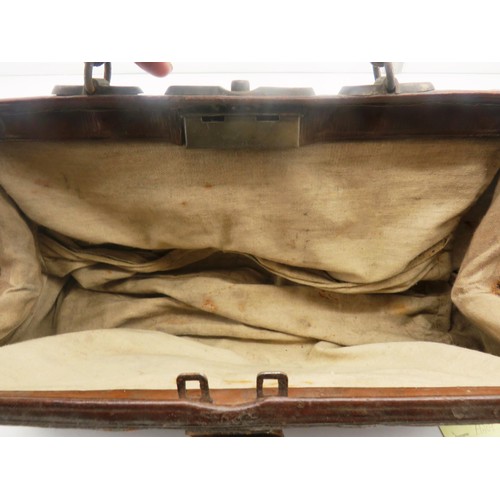 3 - VINTAGE LEATHER DOCTORS BAG