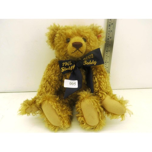 5 - LARGE LIMITED EDITION STEIFF 1902-2002 CENTENARY BEAR WITH GROWLER