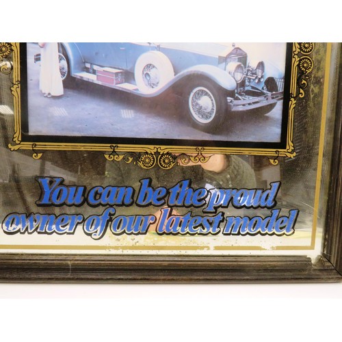 15 - LARGE VINTAGE ROLLS ROYCE MIRROR