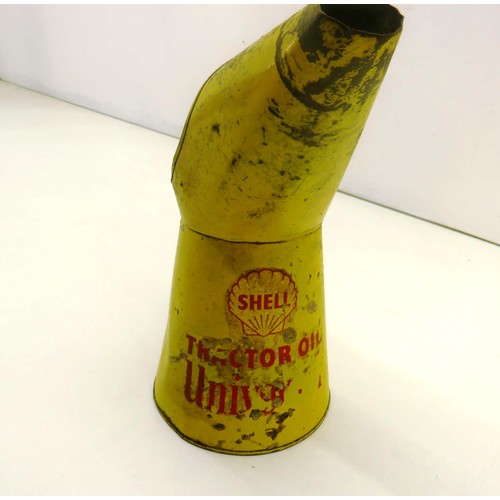 22 - VINTAGE ORIGINAL SHELL YELLOW OIL CAN