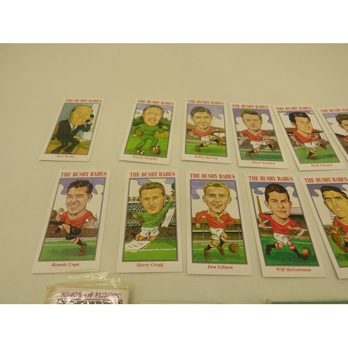 334 - SIX SETS OF MANCHESTER UNITED COLLECTORS CARDS BUSBY BABES, GEORGE BEST, UNITED 1968 ETC