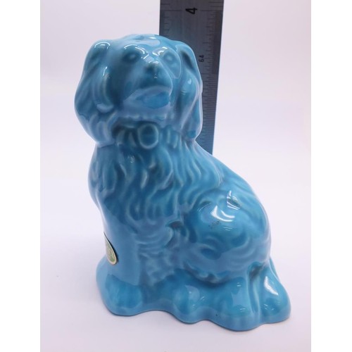 106 - RARE BLUE GLAZED SPANIEL DOG BESWICK