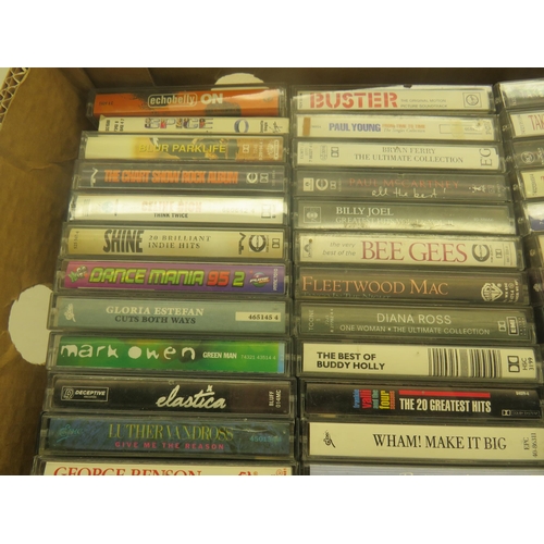 367 - BOX OF CASSETTE ALBUMS VARIOUS ARTISTS