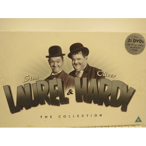 373 - PORRIDGE DVD BOX SET AND LAUREL AND HARDY 21 DVD BOX SET