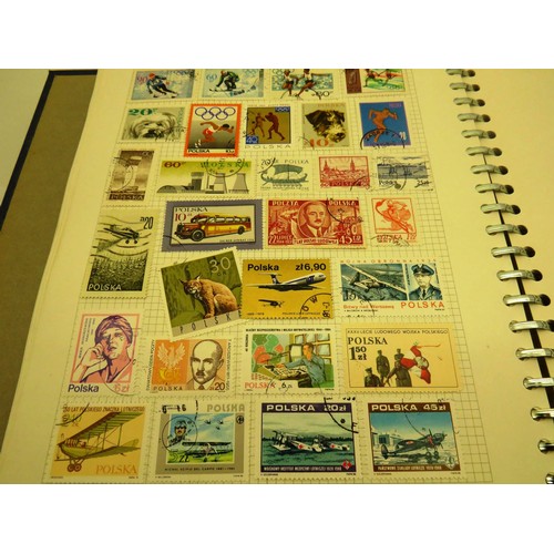 78 - BLUE STAMP ALBUM CONTAINS RARE STAMPS