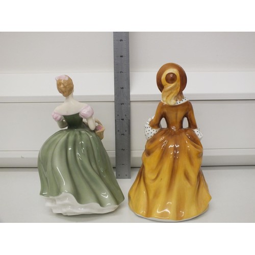 72 - TWO ROYAL DOULTON FIGURINES
SANDRA H.N. 2275
CLARISSA H.N. 2345