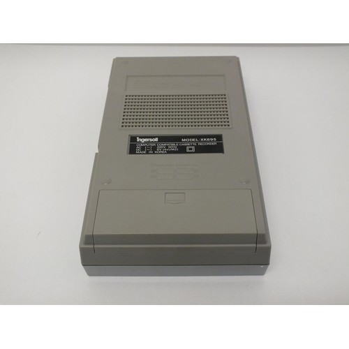 67 - INGERSOLL SLIM TYPE CASSETTE RECORDER XK695 IN ORIGINAL BOX- COMPUTER COMPATIBLE WITH INSTRUCTION BO... 