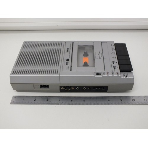 67 - INGERSOLL SLIM TYPE CASSETTE RECORDER XK695 IN ORIGINAL BOX- COMPUTER COMPATIBLE WITH INSTRUCTION BO... 