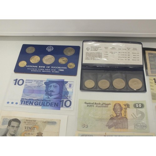 45 - BANKNOTES, COINS, COIN SETS ETC