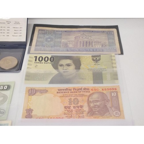 45 - BANKNOTES, COINS, COIN SETS ETC