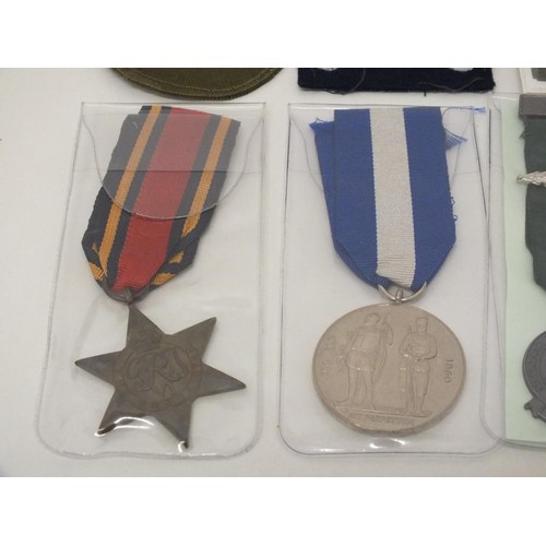 50 - VARIOUS MEDALS, BADGES AND BUTTONS