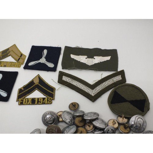 58 - VARIOUS MEDALS, BUTTONS AND BADGES