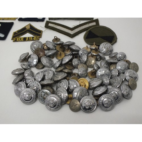 58 - VARIOUS MEDALS, BUTTONS AND BADGES