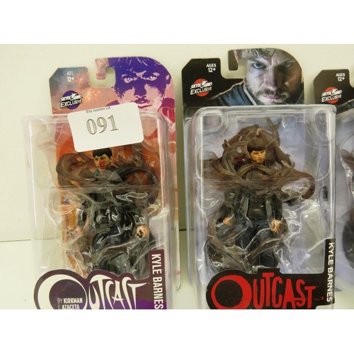 91 - 5 x WALKING DEAD OUTCAST FIGURES