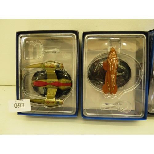 93 - 6 x EAGLEMOSS STAR TREK SHIPS