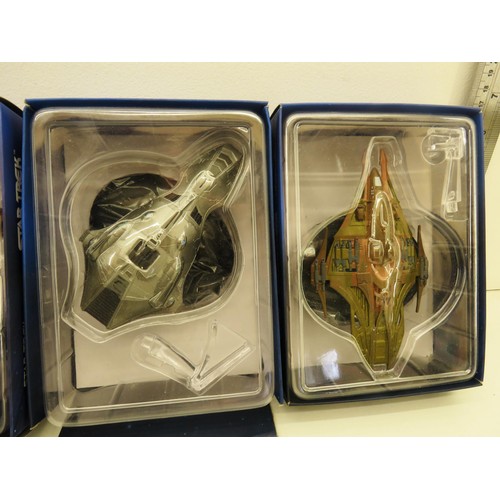 93 - 6 x EAGLEMOSS STAR TREK SHIPS