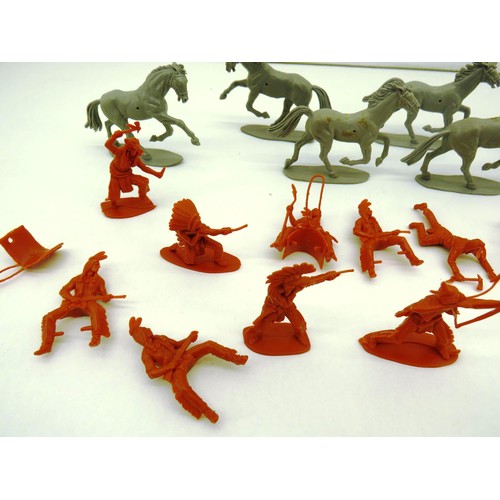 96 - BAG OF AIRFIX 1:32 COWBOY AND INDIANS ( APPROXIMATELY 30)