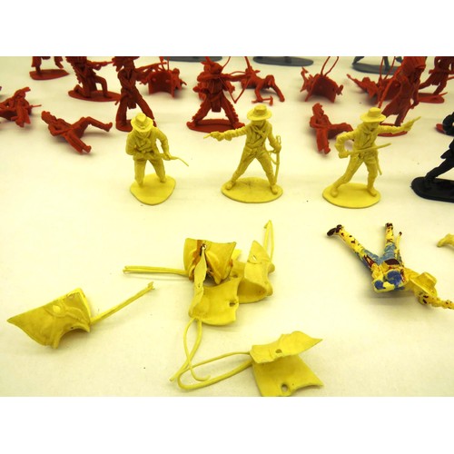 96 - BAG OF AIRFIX 1:32 COWBOY AND INDIANS ( APPROXIMATELY 30)