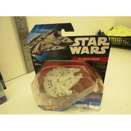 24 - SIX STARWARS DIECAST MODELS - AS NEW