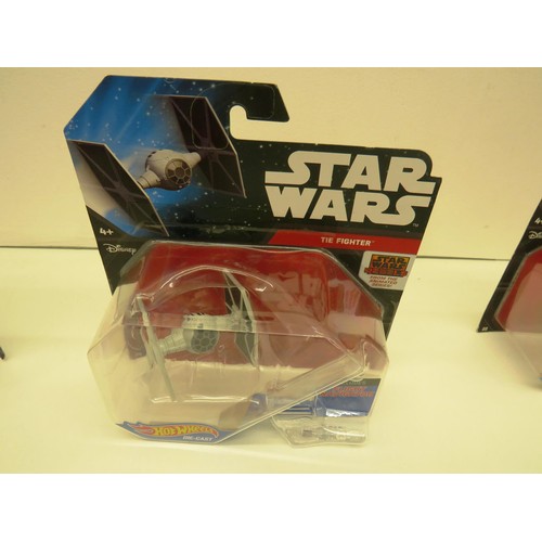 27 - 6 x STARWARS DIECAST MODELS AS NEW