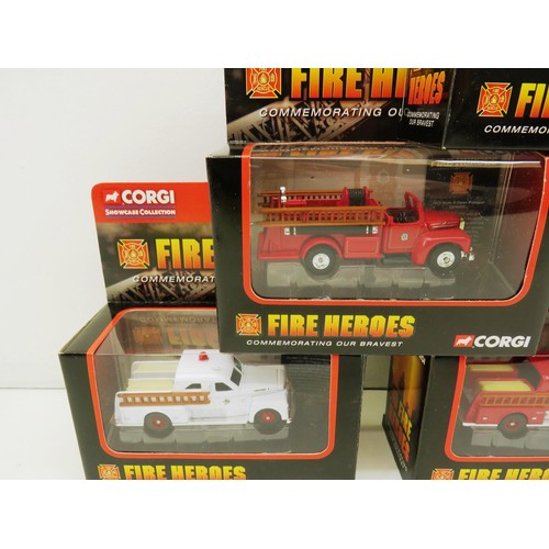 29 - 6 x CORGI FIRE HEROES CARS