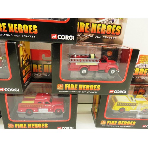 29 - 6 x CORGI FIRE HEROES CARS