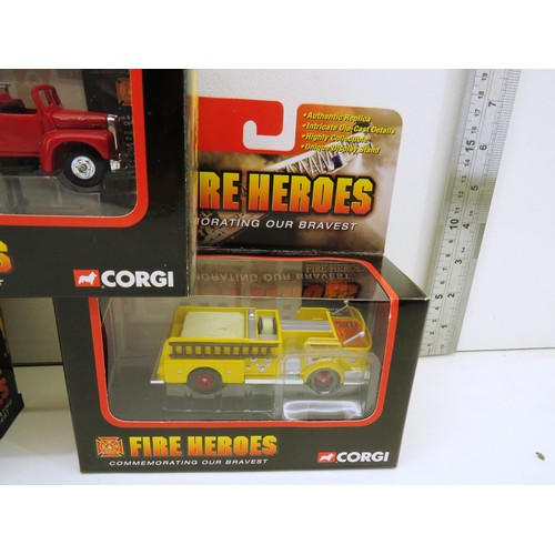 29 - 6 x CORGI FIRE HEROES CARS