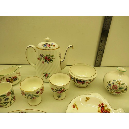 145 - JOB LOT OF ASSORTED TEA SETS TO INCLUDE MINTON HADDON HALL, SPRING BLOSSOM AND MARLOW PLUS A BUNNYKI... 