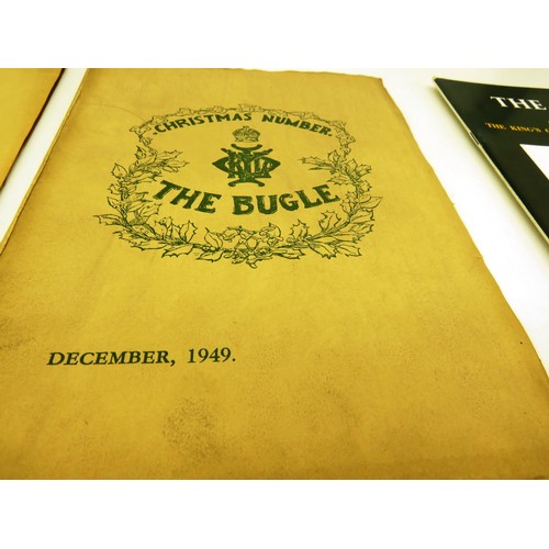 154 - TEN VARIOUS COPIES OF 'THE BUGLE' THE JOURNAL OF THE KINGS OWN YORKSHIRE LIGHT INFANTRY  DATING BETW... 