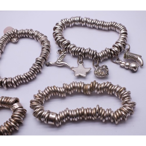 256 - SELECTION OF FASHION CHARM BRACELETS