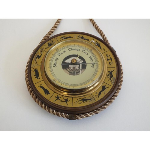 218 - WALL MOUNTED ASTROLOGY BAROMETER