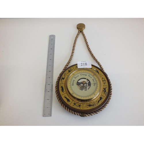 218 - WALL MOUNTED ASTROLOGY BAROMETER