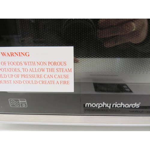 180 - MORPHY RICHARDS MICROWAVE BOXED WITH INSTRUCTIONS