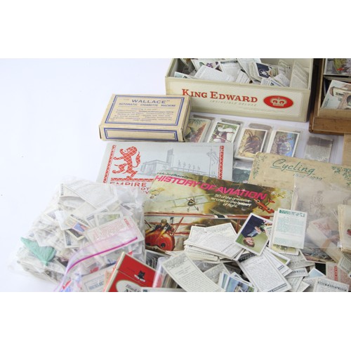 439 - Job Lot Of Assorted Antique Vintage CIGARETTE CARDS Inc Albums, Boxed