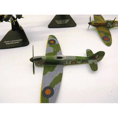 191 - DIECAST MODEL PLANES, TWO SHIPS IN GLASS BOTTLES AND A LILLIPUT LANE FLYING SCOTSMAN