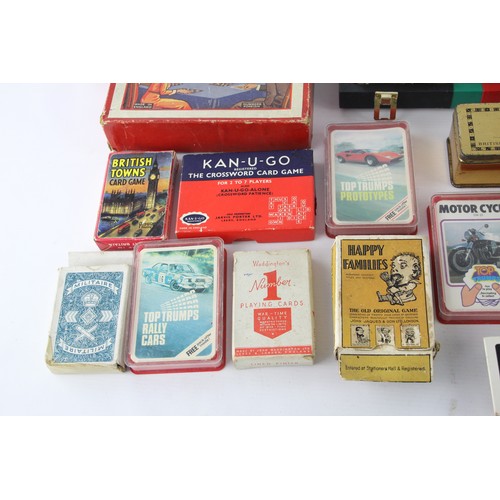 455 - Job Lot of Assorted Vintage Board / Card Games Inc Scoop, Blue Max, Dominos, Etc