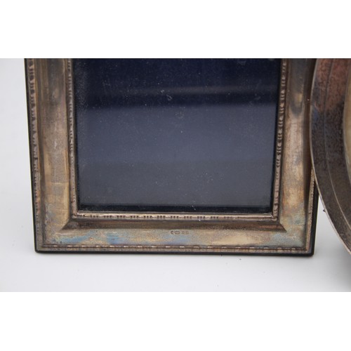 461 - 3 x Antique / Vintage Hallmarked .925 STERLING SILVER Photograph Frames (604g)